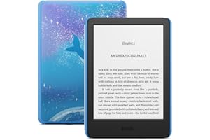 Amazon Kindle Kids (newest gen) - If it breaks, we will replace it, includes age-appropriate books and cover, with glare-free display, faster page turns – 16 GB – Space Whale