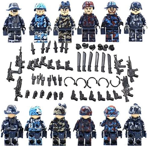 Military Series Swat team Police guns awp Weapons Pack Army Arms Weapon building blocks action figure bricks toys for kids