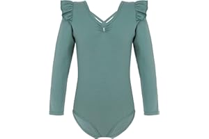 IEFIEL Maillot de Danza Ballet Para Niña Maillot de Gimnasia Ritmica Body de Danza Clásica Disfraz de Bailarina Niña Ropa Ballet Niña