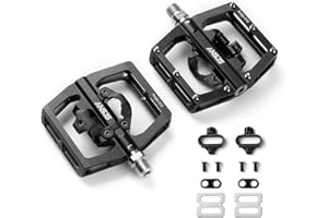 ANSJS Pedali per mountain bike, in alluminio, con cuscinetti a sfera industriali, 9/16 pollici, pedali per bici da corsa, piattaforma per e-bike, mountain bike, BMX, trekking