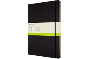 ‎MOLESKINE Moleskine - Klassisches Blanko Notizbuch - Notizheft mit Hardcover und elastischem Verschluss - Maße A4 21 x 29.7 cm - Farbe Schwarz, 192 Seiten