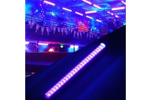 Arroopu UV LED Black Light,LED UV Black Light for Halloween | 1ft Lighting Bar for Halloween Glow Party Fluorescent Poster Bedroom Game Room Body Paint Stage