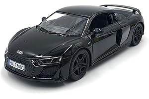 通用 modellismo auto in scala Aud i R8 (R8 black)