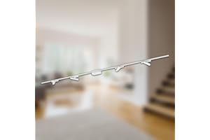 BRILONER - Sistema de carriles Luxtrail kit completo, 4x Carril LED, orientable, lámparas, sistema de iluminación para carriles, proyector, 2m, blanco