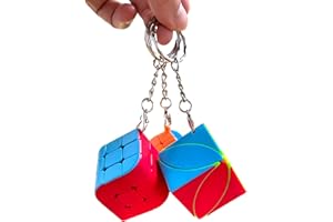 Yealvin Juego de 3 llaveros con forma de cubo mágico, 3 unidades, diseño de cubo de velocidad de 3 x 3 cm, pequeños rollos de vapor y 3 cubos mágicos, regalos de empresa, cumpleaños infantiles