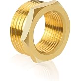 Brass Cap 3/4 Inch x 1 Inch Reducer 1 to 3/4 Inch Brass for Pipe Connection