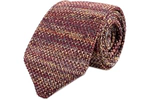 Rosiika Men's Skinny Smart Knit Tie Formal Basic Designed Vintage Mixed Pattern Casual 2.4" Necktie