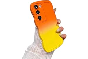RNRIEYTA Miagon Gradient Onde Ricce Custodia per Samsung Galaxy A25 5G,Carina Estetico Paraurti Morbido TPU Cover Bordi Curvi Cornice Ondulati Antiurto Protettiva Case