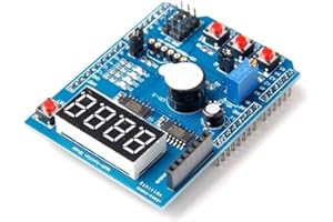 HiLetgo Multi-Functional Interface Shield Protype Shield Expansion Board for Arduino UNO MAGE 2560 with LM35 Infrared Receiver Buzzer Bluetooth Wireless Interface Expansion Function