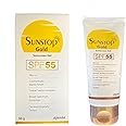 Gold Sunscreen Gel SPF 55 PA+++ Sun Protection, (50g)