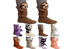 Genérico Calcetines divertidos Animales 3D Calcetines Tejer Adulto Niño Calcetín Dibujos Animados Fantasía Boca Grande Regalo Creativo de Animales 1