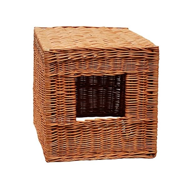 1-14 GalaDis Katzenklo Abdeckung aus Korbweide: Verkleidung für das