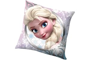 Kids Euroswan Cojín con Diseño Frozen, Poliéster, Azul, 1 Unidad (Paquete de 1)