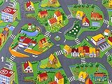 Stadt Land Fluss HEVO ® Teppich | Kinderteppich | Spielteppich 145×200 cm - 2