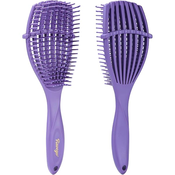 BeaverStrong Haarbürste – Gebogen, Belüftet, Für Nasses & Trockenes Haar, Mit Nylonborsten, Weiß