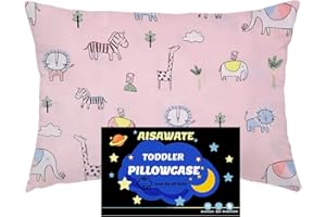 AISAWATE Kinder Kissenbezug 40 x 60 cm - Bio Baumwolle Kopfkissenbezug - Baby Kleinkind Kissen Kissenbezüge für Kinderwagen - babykissen bezug mit Umschlagverschluss