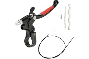 YOXUFA Motorized Bike Clutch Lever Handle Cable Spring Kit for 49cc 50cc 66cc 80cc 100cc 2 Stroke Engine Gas Motorized Bike Motorcycle Bicycle Parts