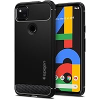 Spigen Rugged Armor skal kompatibelt med Google Pixel 4a – svart