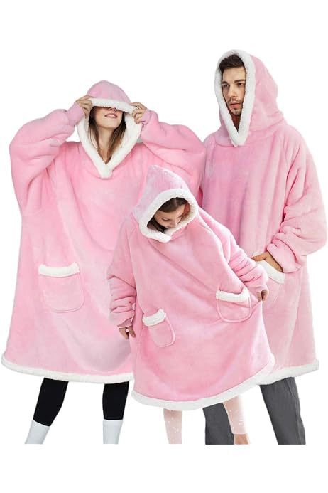 Couverture à Capuche Oversize Panda - Plaid Portable Avec Manches, Grande Poche, Unisexe Pour Hiver Douillet