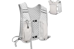 Alaoo Laufweste Damen und Herren, Multifunktionale Ultrleicht Fahrradrucksack, Verstellbare Brustgurte, Runing Vest Reflektierend für Laufen, Camping, Wandern usw.
