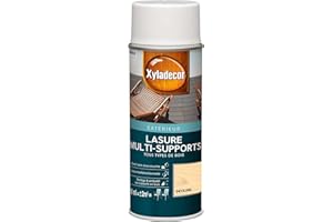 Xyladecor - Lasure Protectrice Aérosol pour Bois Extérieur - Abris, Palissades, Mobilier de Jardin, Volets, Portes et Portails - Incolore 400ml