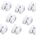 80 PCS Wire Connectors, Welding Quick Cable Wire Connector No Screw Terminal Spring Clamp Electrical Cable Clamp Terminal Block for Electrical Wiring