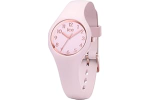 ICE-WATCH - Ice Glam Pastel Pink Lady Numbers - Montre Rose pour Femme avec Bracelet en Silicone - 015346 (Extra Small)