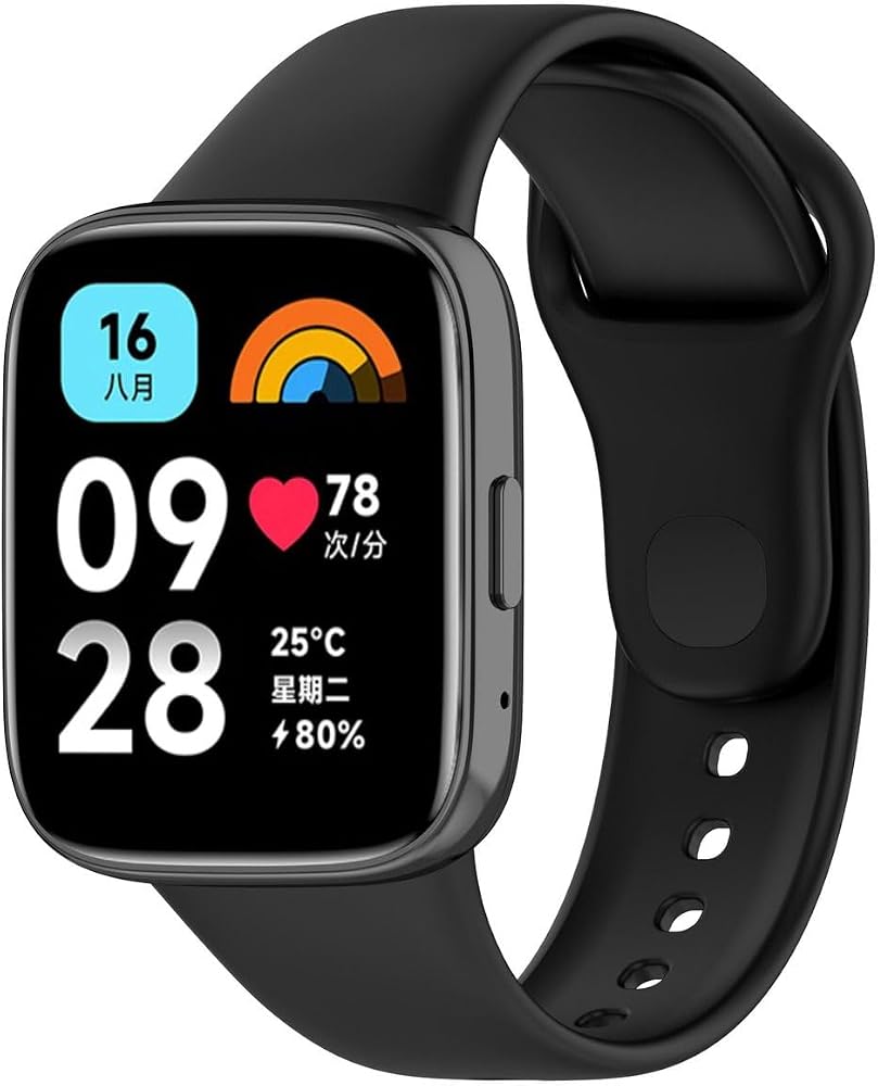CONSTRAIN Xiaomi Redmi Watch 3 Active ile Uyumlu Klasik Zore Kordon – Siyah