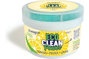 BETTI CLEAN - ECO CLEAN POWER Pasta Pulente Universale Pulizia Forno Incrostato, Piano Induzione, Vetro Doccia, Fragranite, Inox. Detergente Multiuso Potente. Confezione da 300g