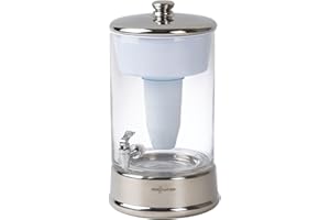 ZeroWater Système de Filtration d'eau en Verre 9L, avec Indicateur de qualité d'eau Gratuit, sans BPA, et certifié pour réduire Le Plomb et Les Autres métaux Lourds, Cartouche de Filtre à Eau Incluse