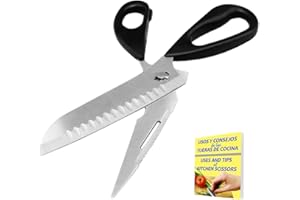 SALVERIA Ciseaux cuisine couteau professionnel acier inoxydable peut séparer les lames pour la coupe Légumes Poisson Viande Fruits ciseaux de cuisine ciseau ciseaux couteau cuisine