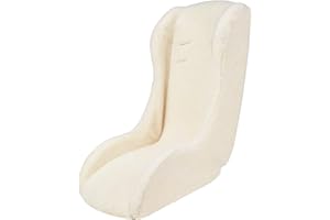 POLISPORT 8015000024 – Mini Pelican Polaire Réducteur de Siège Bébé sans Harnais pour Remorque, Poussette et Vélo Cargo – Chaud, Sûr et Compatible pour Enfants de 7 à 18 Mois, Blanc