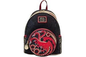 Loungefly House of the Dragon All Over Print House Targaryen Sigil podwójny pasek torba na ramię, multi, Mini