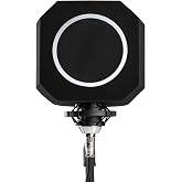 EVIEUN Acoustic Screen for Microphone with Pop, 45-60 mm, Black | 5 Sided Black Acoustic Foam with Built-in Antipop; Helps Re