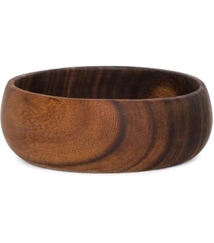 Ciotola Porta Frutta In Legno Naturale - Insalatiera Rustica 20cm, Decorativa E Multiuso - Foto 9