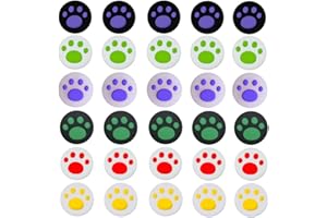 Houhounb Silicone Joystick Cover Joystick Caps Compatible with Switch & Switch Lite Cat Claw Design Thumb Grips Analogue Stick Cap for Controller Joystick Thumb Grip, Pack of 30