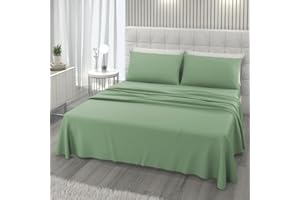 L'ANTICO ARCOLAIO - Completo Lenzuola Matrimoniali Made in Italy, Microfibra Anallergica, Set Lenzuola Matrimoniale (1 Lenzuolo Sotto con Angoli Elastici, 1 Lenzuolo Sopra, 2 Federe)