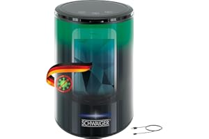 SCHWAIGER 661989 Ozon Sterilisator Desinfektionsgerät Ladegerät Bakterienentferner Virenentferner mit LED Beleuchtung Touchpad für Smartphone Schlüssel Geldbörse Brille