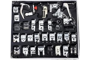 LSLANSOON 32Pcs Sewing Machine Presser Feet Kit, Sewing Machines Accessories Supplies Set