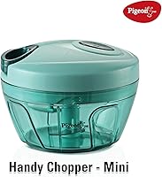Pigeon by Stovekraft New Handy Mini Plastic Chopper with 3 Blades, Green