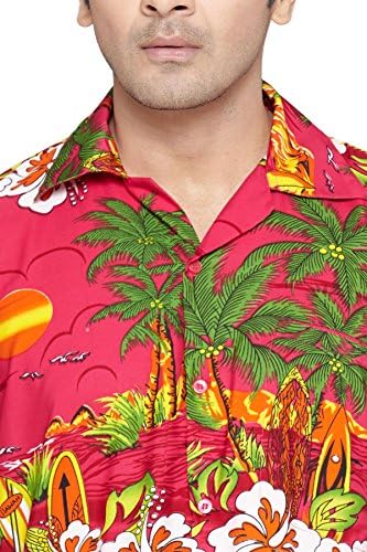 SWEET NECTAR Men's Regular Fit Classic Short Sleeve Casual Floral Hawaiian Shirt
