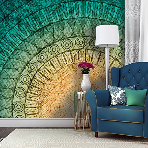 Fototapete Vlies Wand Mandala- Tapete Tapeten Fototapeten Für Wohnzimmer FDB294 (S - 330 x 220 cm)