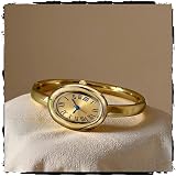 Shocknshop Elegant Oval Roman Dial Women Quartz Fashion Bracelet Strap Ladies Wrist Watch for Woman and Girls -WCH197: 