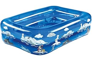 Happy People 77405 – My First Pool ca. 132x94x36 cm mit aufblasbarem Boden „Arctic Friends“