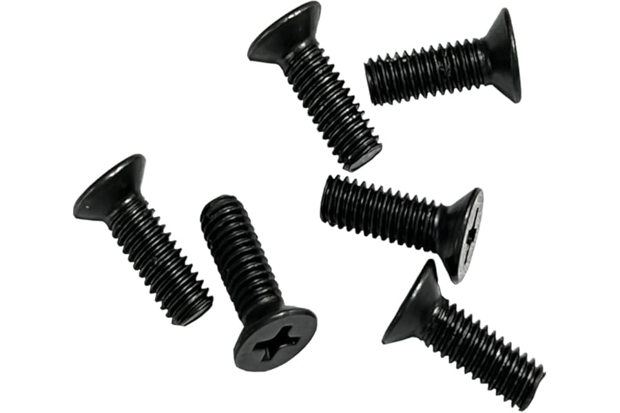 iTobest Motorcycle Master Cylinder Front Brake Reservoir Cover Cap Screws Replacement M4x0.7x12mm Black 6-Pack
