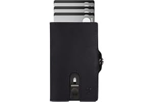 SLIMJACK Smart Wallet mit Münzfach - Kreditkartenetui mit RFID-Schutz - Geldbeutel für Herren - Aluminium-Kartenhalter - Smart Wallet für Karten & Münzen