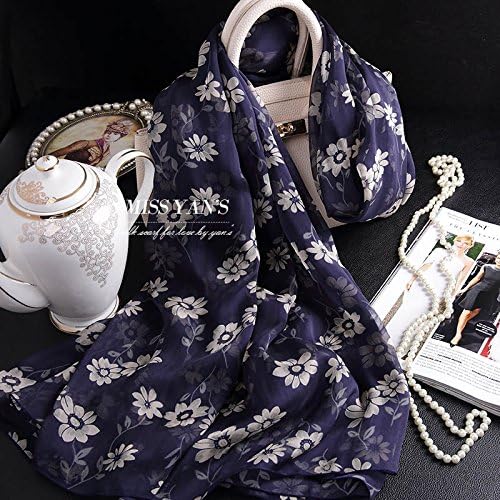 YRXDD Possession of the daisies lady silk herbs extract silk scarf shawl long warm-ups.,Children 1.2*0.6M