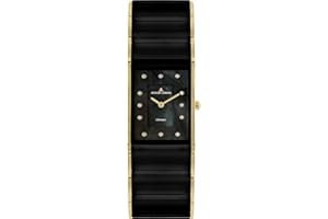 JACQUES LEMANS Zegarek ceramiczny dla kobiet Dublin czarny/złoty 1-1940J