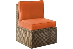 chilly pilley Coussin De Palette EU Coussin De Siège Coussin De Jardin Housse Amovible Et Lavable (70x80x15, Orange)