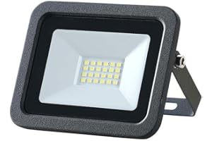 BAKAJI Faro Led Esterno 20W Luce Bianco Freddo 6500K Ultra-Luminoso 1650LM Lampada Faretto Slim da Giardino Illuminazione di Sicurezza Faretti Risparmio Energetico Basso Consumo Impermeabile IP65 (20)